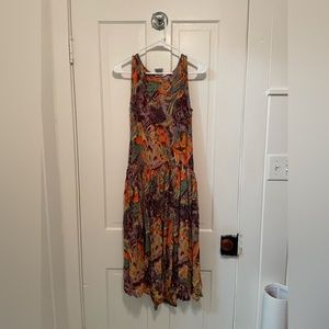 1980s/1990s funky drop waist dress size medium